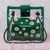 کیف بابونه طلقی سبز